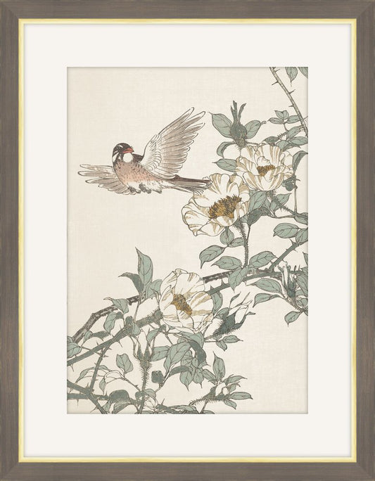 Flowers in art,ﾊBirds VI