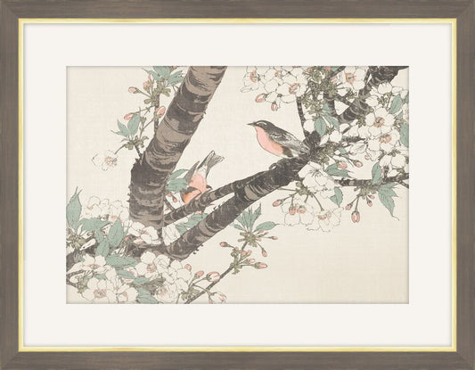 Flowers in art,ﾊBirds VII