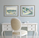 Mediterranean Landscape with a White House, 1900-1905 by Henri-Edmond Cross