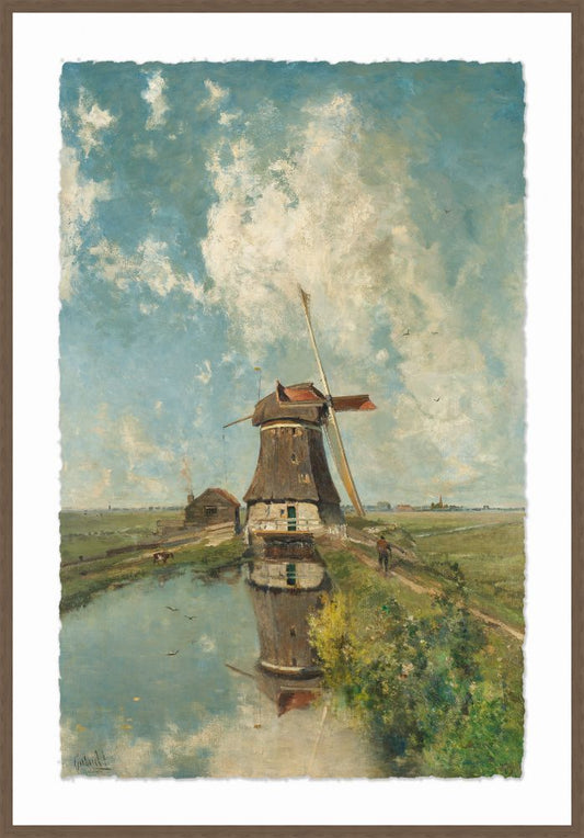 A Windmill on a Polder Waterway