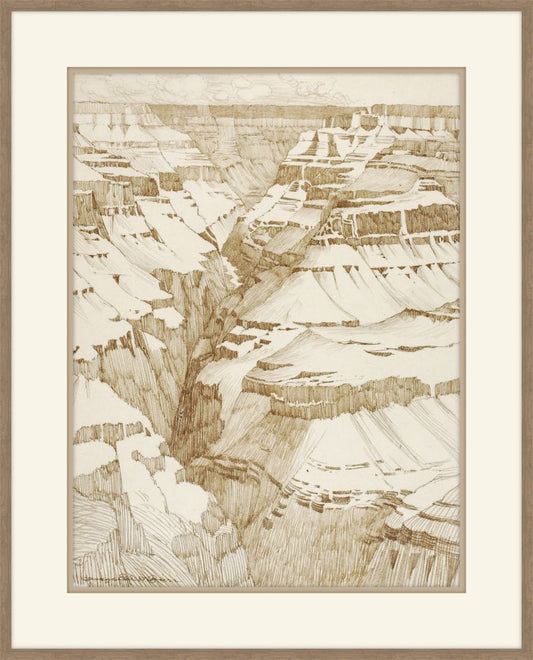 Drawing of grand canyon