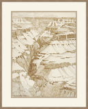 Drawing of grand canyon