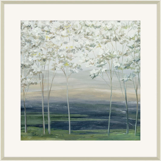 Delicate Trees Above Calm Fields