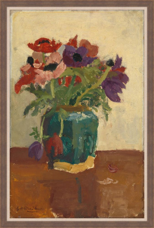 Ginger Pot with Anemones, GH Breitner, 1900