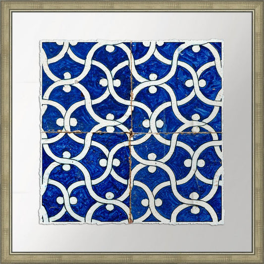 GARDEN VINE IN COBALT TILES I