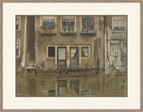 Houses on the Canal in Amsterdam, Willem Witzen, 1909
