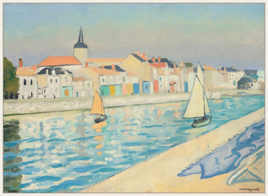 Les Pecheurs a La Ligne, La Chaume, 1921, Albert Marquet on Canvas