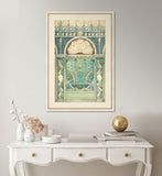 Design for a Wall Decoration with Peacock, Cranes, and Sunflowers, 1896–98 - Emile Hurtre