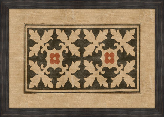 Black and Cinnamon Block Prints I