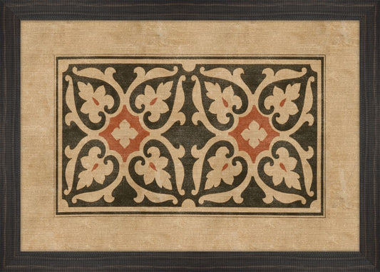 Black and Cinnamon Block Prints IV