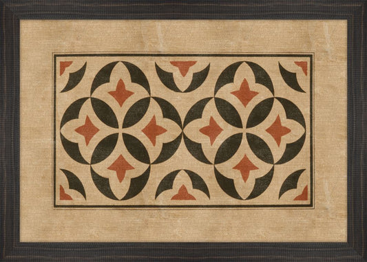 Black and Cinnamon Block Prints V