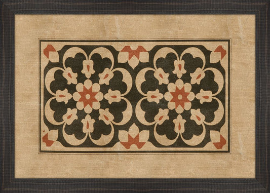 Black and Cinnamon Block Prints VI