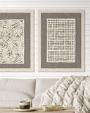 Amate Bark Cream Weave on Flax Linen