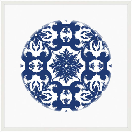 Blue and White Tile Circle II
