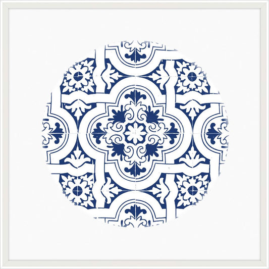 Blue and White Tile Circle III