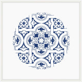 Blue and White Tile Circle III