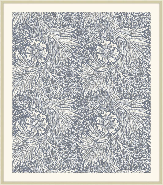 William Morris Marigold in Williamsburg Blue