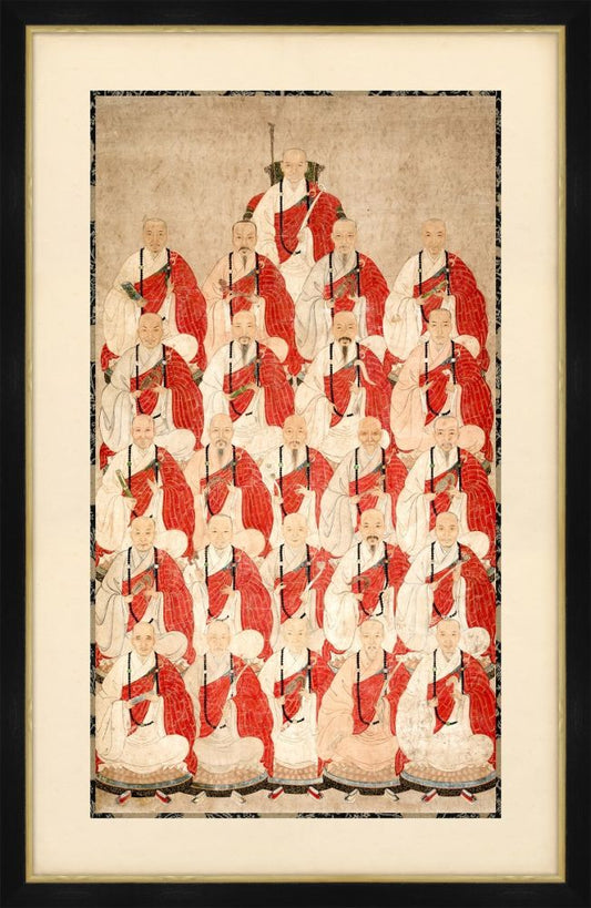 Portrait of Buddhist Monks of Obaku Sect 1600s - China, Qing dynasty