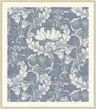 William Morris Blue and Green Flowers