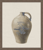 Salt Glaze Stoneware with Cobalt Blue Design  II