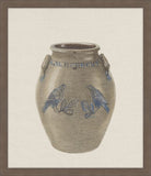 Salt Glaze Stoneware with Cobalt Blue Design  III