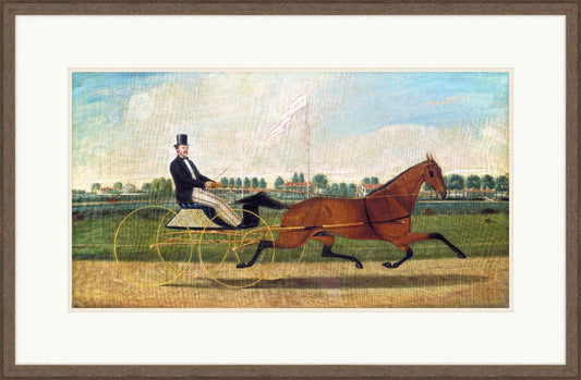 Budd Doble Driving Goldsmith Maid at Belmont Driving Park,1876