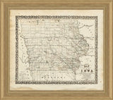IOWA ON ANTIQUE PAPER