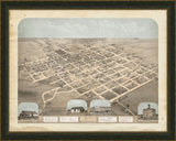 BIRD'S-EYE-VIEW OF PELLA, MARION COUNTY, IOWA, 1869
