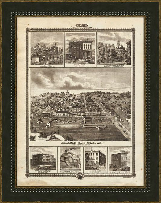 ANDREAS HISTORICAL ATLAS  ATLANTIC CASS CO IOWA