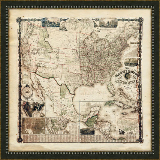 WASHINGTON MAP OF THE US Large