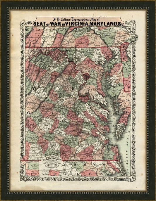 SEAT OF WAR VIRGINIA & MARYLAND