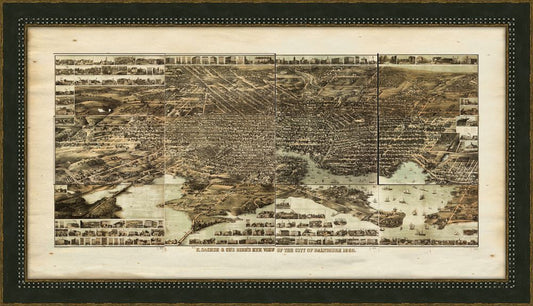 BIRD'S-EYE-VIEW OF THE CITY OF BALTIMORE, 1869