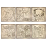 Plan De Versailles Set of Six