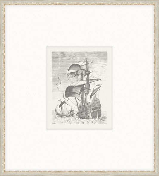 Sailing Vessels II- Armed Three Master on the Open Sea