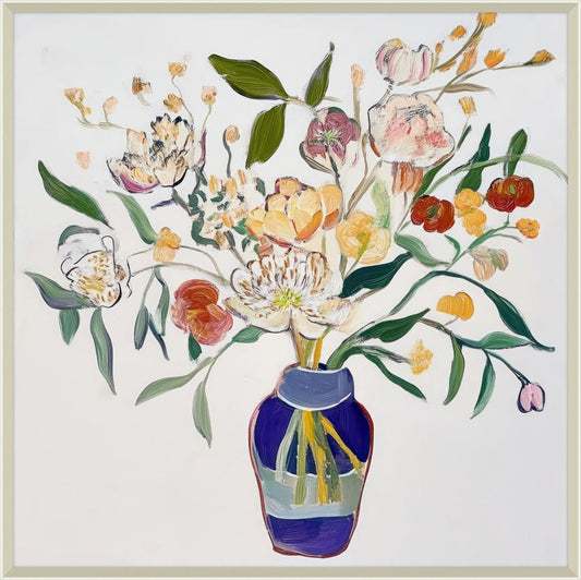 Petals in a Blue Vase II