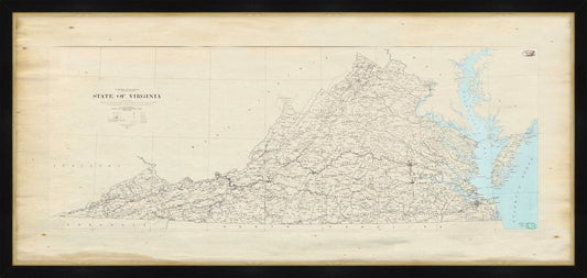 Map of Virginia, Circa 1925