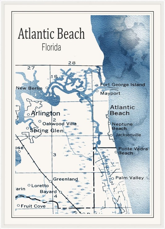 Atlantic Beach Blue and White