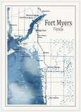 Fort Myers Blue and White