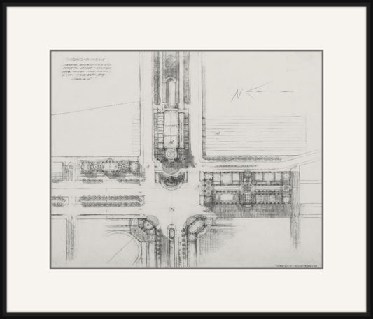 Plan of Chicago, Michigan Ave, 1909 - BW