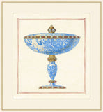 Blue Lapis with Jeweled Base Dish