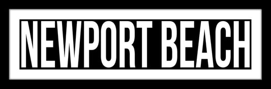 Newport Beach in black