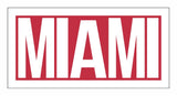 Miami in red