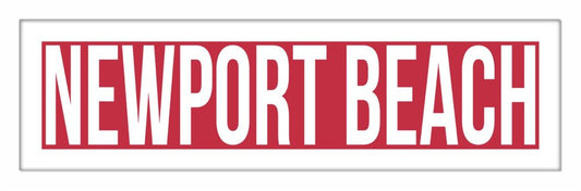 Newport Beach in red