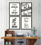 You Get What You Work For, Not What You Wish For (On White)