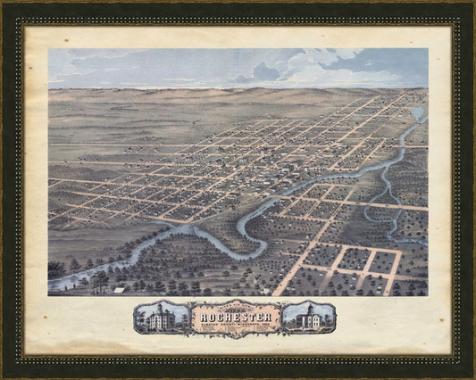 ROCHESTER, OLMSTED COUNTY, MINNESOTA - 1869
