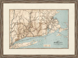 Map of the Railroads of Connecticut, 1898