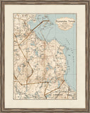 Map of Plymouth Town, MA, 1891