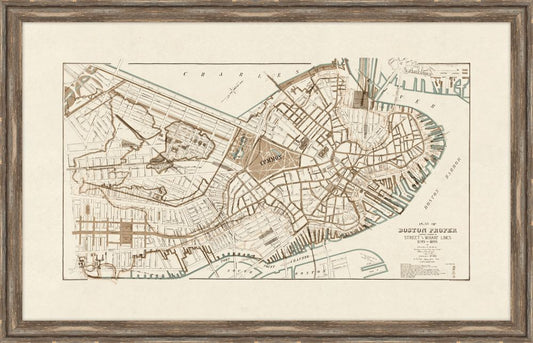 Map of Boston Proper, 1795-1895