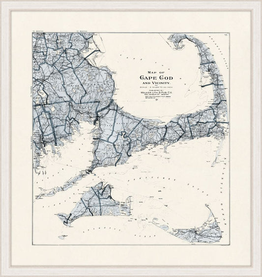 Map of Cape Cod and Vicinity, 1890-1899