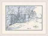 Map of the Railroads of Connecticut, 1898